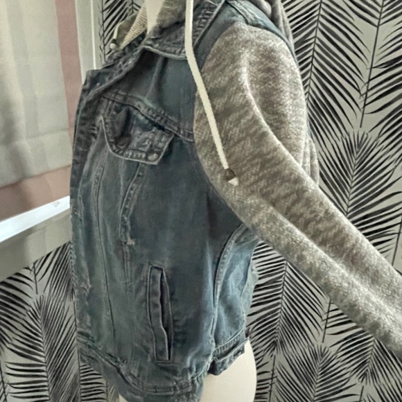 Free People hooded denim jacket S - Picture 8 of 11
